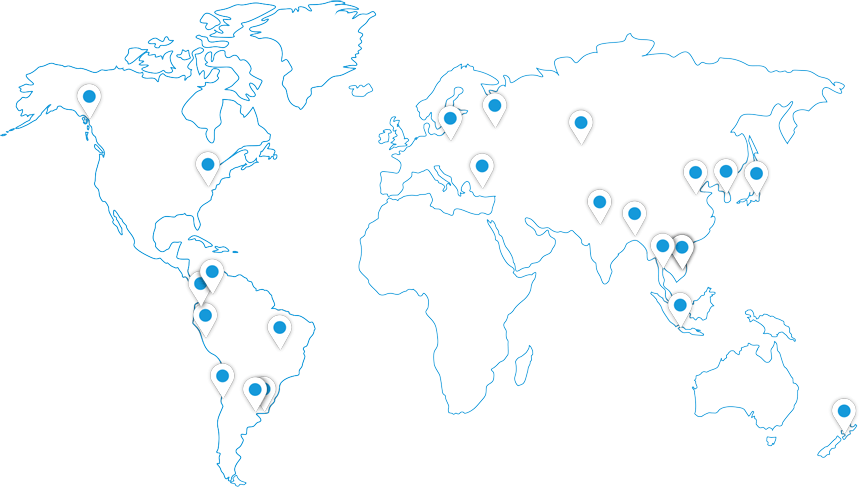 Implantations internationales Channel Sea Food